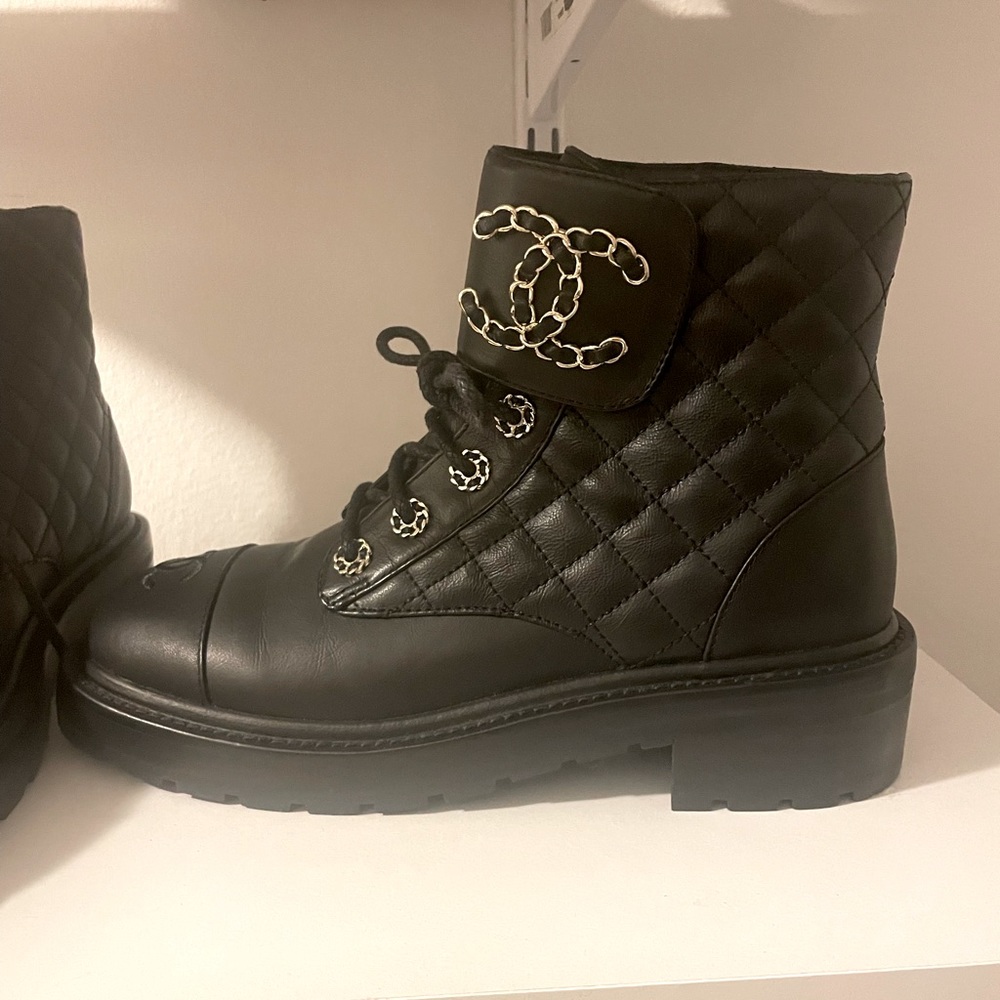 Chanel booties worn twice!!!